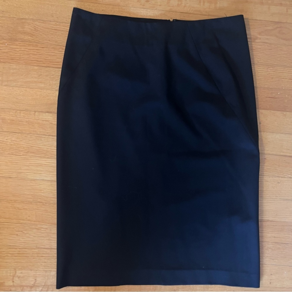 Theory Pencil Skirt Suit Black 96% Wool Size 6